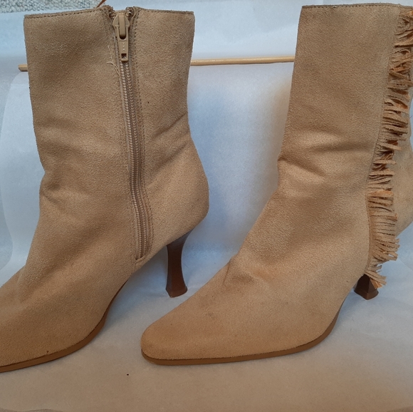 Ladies Ankle Boots Tan Premier Collection 8 - Picture 2 of 5